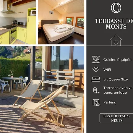 Terrasse Des Monts - Duplex Independant De Charme 公寓 Les Hopitaux-Neufs
